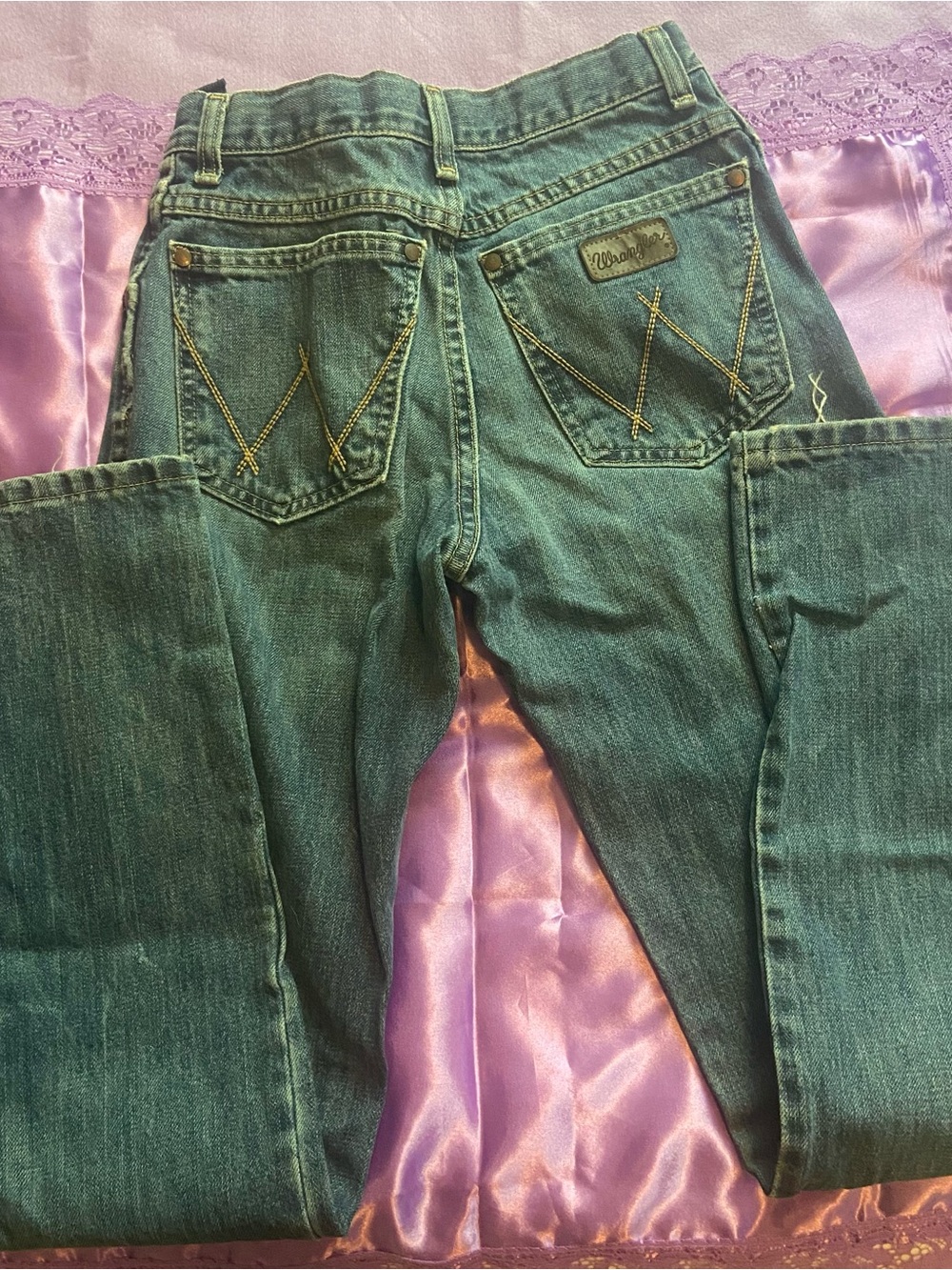 Wrangler Straight Leg Women's Teal Denim Jeans